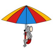 Maus auf Schirm