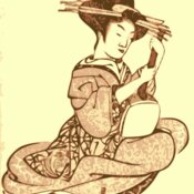 j4p4n Geisha with a Shamisen