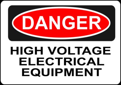 Rfc1394 Danger   High Voltage Electrical Equipment